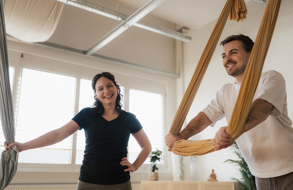 Aerial Yogalehrer Ausbildung